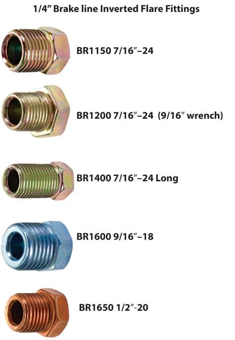 Brake Line Dimensions